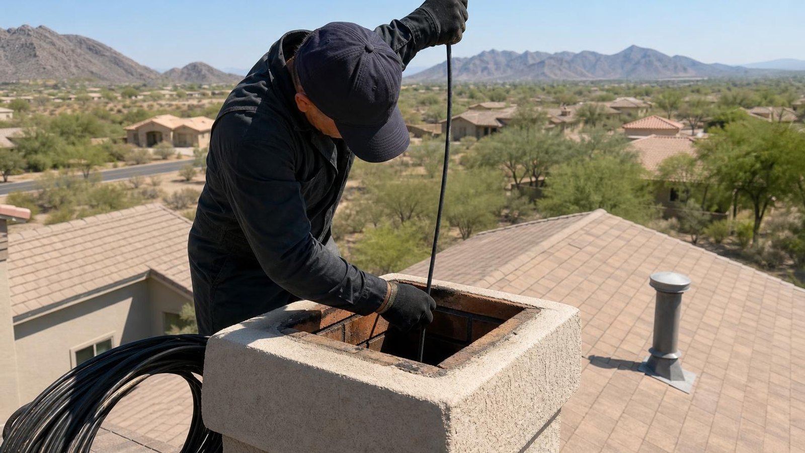 Practical chimney sweep & inspection in Scottsdale